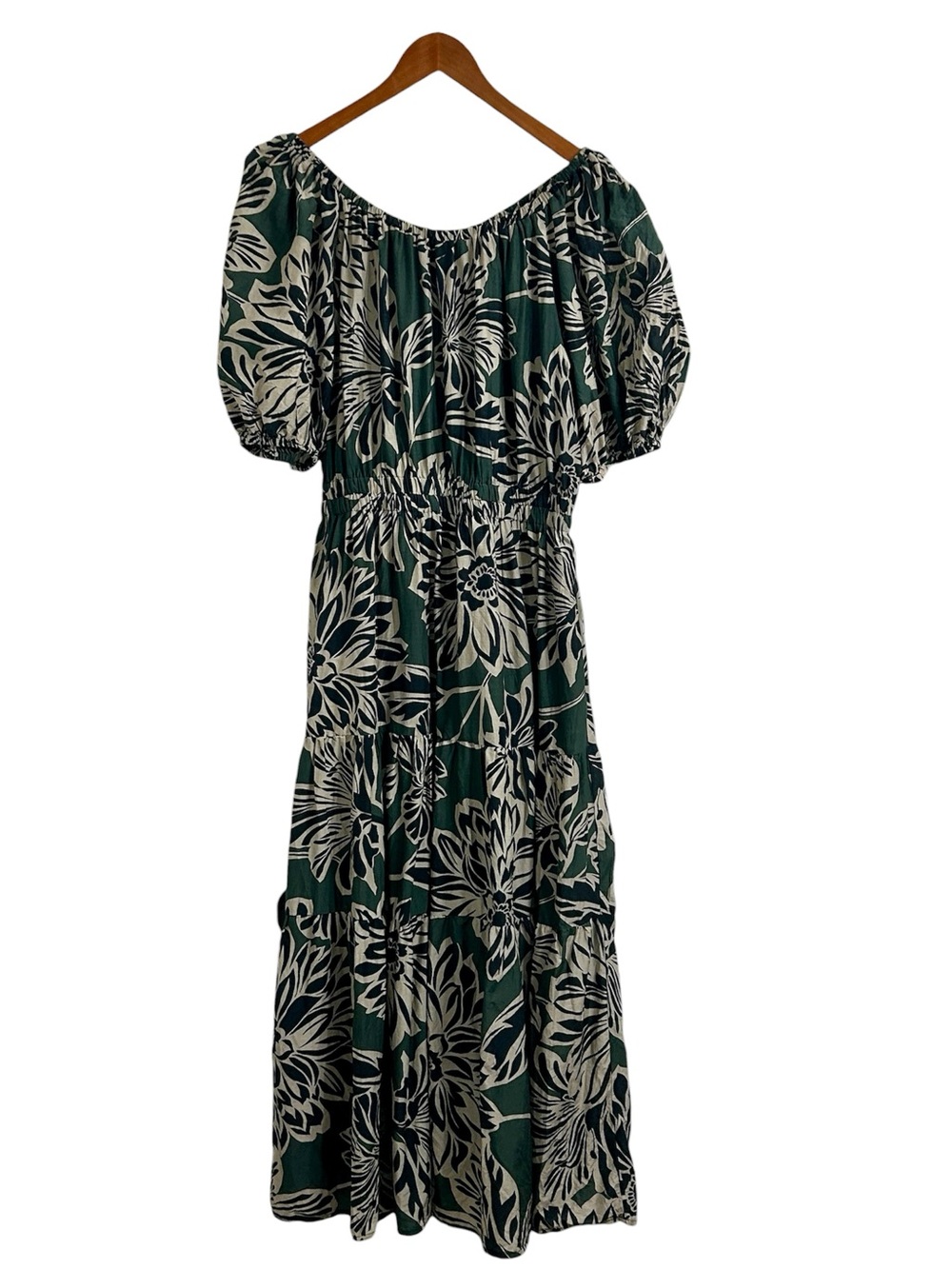 Velvet by Graham & Spencer Lined Elastic Waist Floral Boho Maxi Dress, Medium